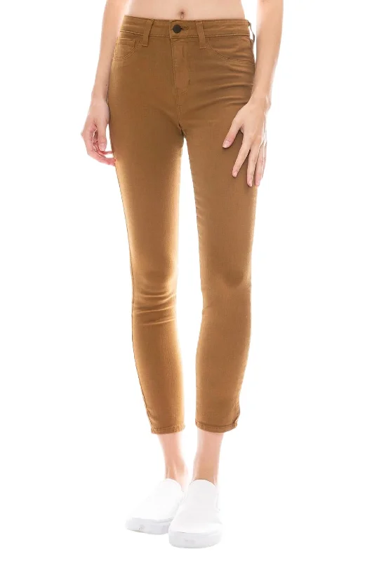 women's bootcut pantsMargot High Rise Skinny Jeans In Brown