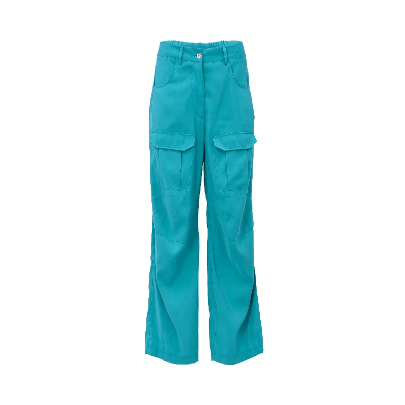 women's high-waisted pantsOblique Women's Green Pant