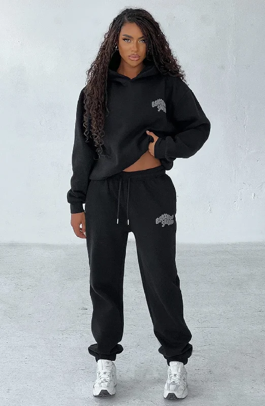 women's solid-color pantsStudio Sweatpants - Black/Charcoal