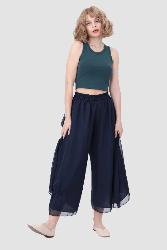 women's low-slung pantsBerryBetty - Tall High Waist Wide Leg Pants