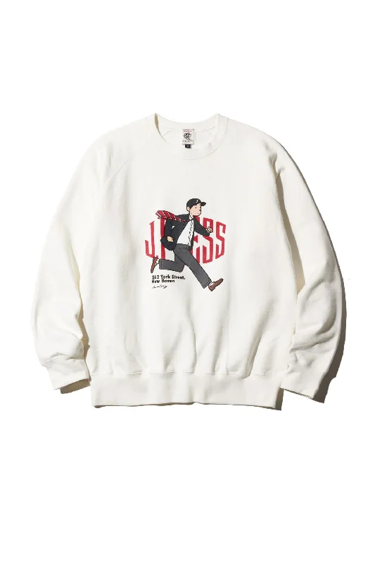 women's bespoke dressesAARON CHANG CREW NECK SWEATSHIRT - WHITE