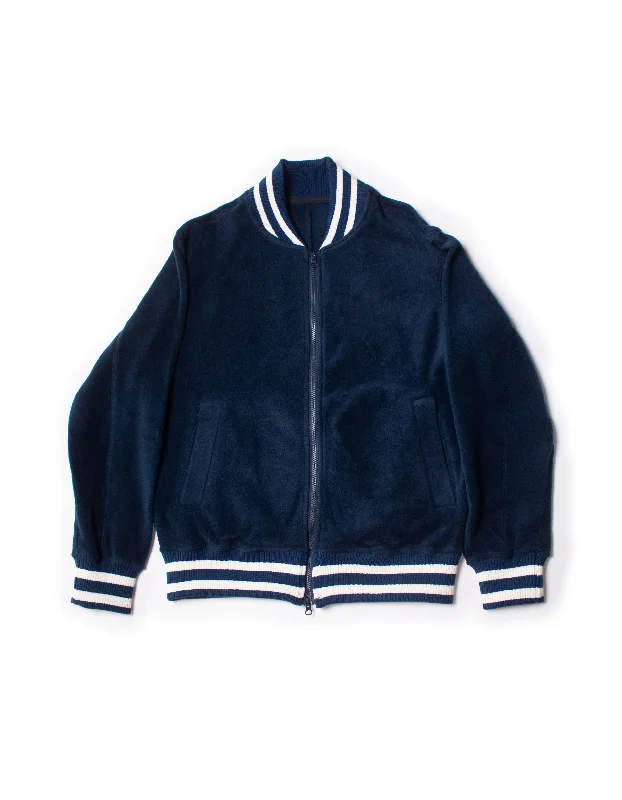 women's limited-edition dressesPOLAR FLEECE TRACK JACKET - NAVY