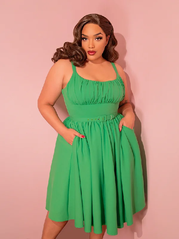 women's high-low dressesIngenue Dress in Clover Green - Vixen by Micheline Pitt