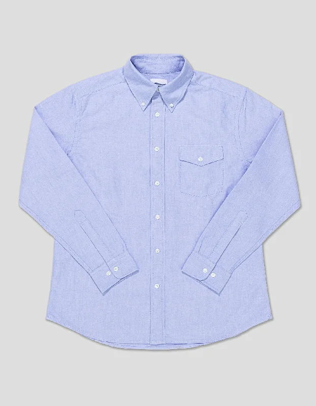 women's flowy dressesTRIM FIT BUTTON DOWN OXFORD SHIRT - BLUE