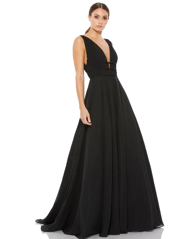 women's vacation dressesMac Duggal 55379 Prom Long Sleeveless Ball Gown