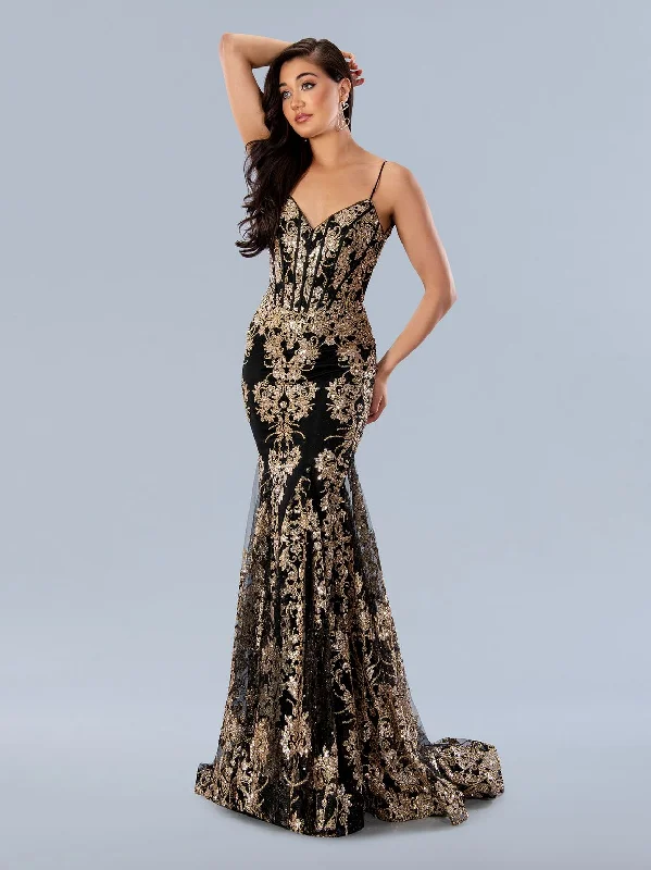 women's easy-to-wear dressesStella Couture 24159 Formal Long Sequin Prom Dress