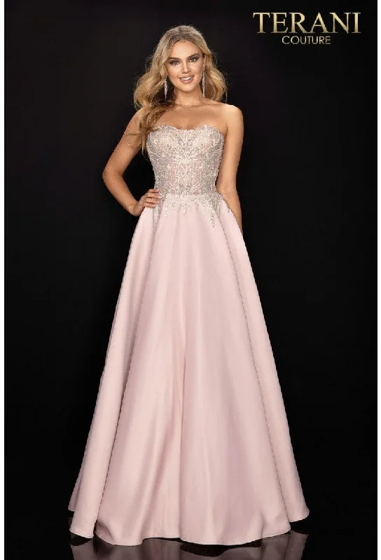 women's casual dressesTerani Couture 2011P1197 Long Strapless Prom Dress