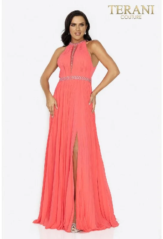 women's ball gown dressesTerani Couture 2011P1115 Prom Long Chiffon Dress