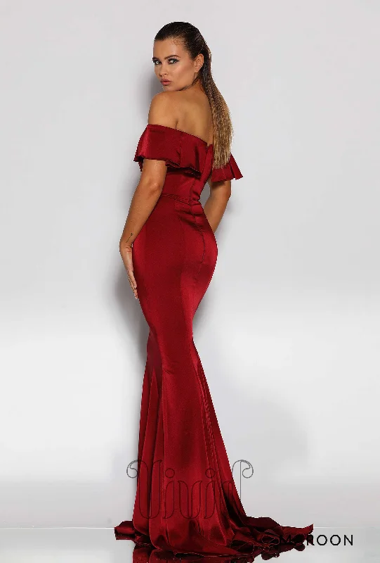 women's travel dressesPaula Gown Sample Maroon